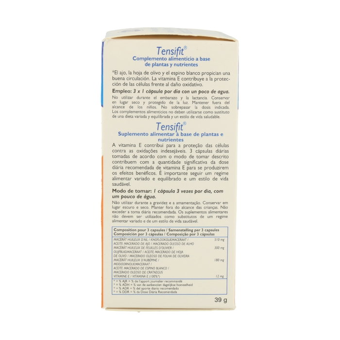 Bional Tensifit Xtra Ajo, Olivo y Espino Blanco 80 cápsulas Bional Tensifit Xtra Ajo, Olivo y Espino Blanco 80 cápsulas