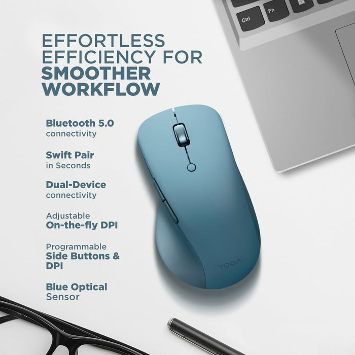 Lenovo Yoga Pro Wireless Mouse Azul sarcelle