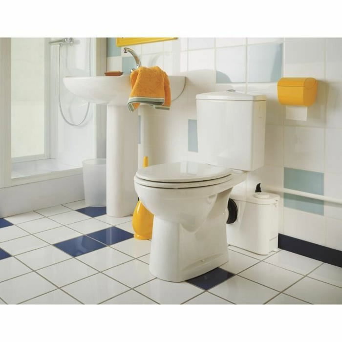 Sfa Trituradora Sanisan para Inodoros Tradicionales - Desagüe Horizontal hasta 20m y Vertical hasta 1m