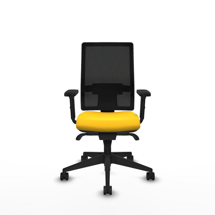 PIQUERAS Y CRESPO Silla de oficina Horna con mecanismo Sincro, Amarillo y Negro PIQUERAS Y CRESPO Silla de oficina Horna con mecanismo Sincro, Amarillo y Negro