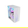 Mars Gaming Caja Ordenador ATX Semitorre Gaming MCVOLT Blanca con Ventana de Cristal Templado e Iluminación ARGB Sincronizable - Referencia MCVOLTW