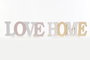 DKD Home Decor Decoración MDF Love Home 35x2x13 Surtido de 2