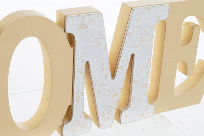 DKD Home Decor Decoración MDF Love Home 35x2x13 Surtido de 2