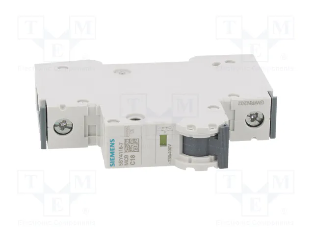 Siemens 5SY4116-7 Automat C 16A 1p 10kA Siemens 5SY4116-7 Automat C 16A 1p 10kA