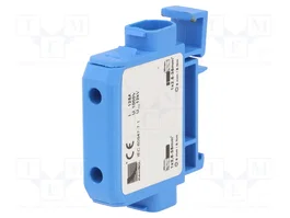 PAWBOL Bloque de distribución 125A 1kV azul para raíl DIN