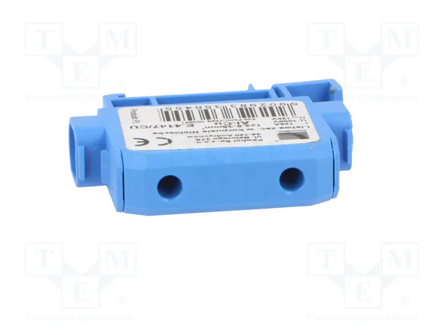 PAWBOL Bloque de distribución 125A 1kV azul para raíl DIN PAWBOL Bloque de distribución 125A 1kV azul para raíl DIN
