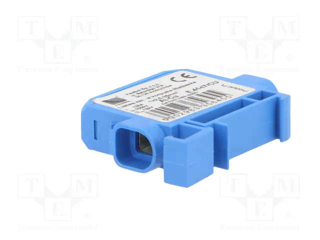 PAWBOL Bloque de distribución 125A 1kV azul para raíl DIN PAWBOL Bloque de distribución 125A 1kV azul para raíl DIN