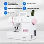 Medion MED4061275230468 Máquina de Coser 71W con 12 Puntadas, 700 rpm, Luz LED, Rosa