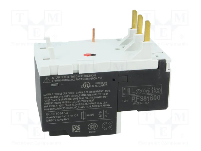 LOVATO ELECTRIC Relé térmico RF38 13÷18A LOVATO ELECTRIC Relé térmico RF38 13÷18A