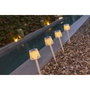 New Garden Gretita Lámpara de Estaca Solar, Pack de 4, Blanco