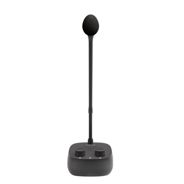 Fonestar - Micrófono intercomunicador de ventanilla Interfon-W, sistema de comunicación profesional para mamparas, taquillas, peajes y parkings