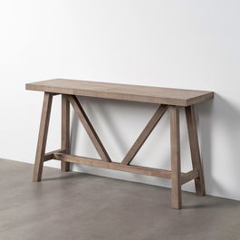 Consola Natural Madera de Pino 140 X 40 X 75,50 cm