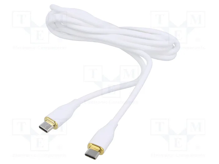 Gembird Cable USB-C a USB-C 1,5m Blanco Premium