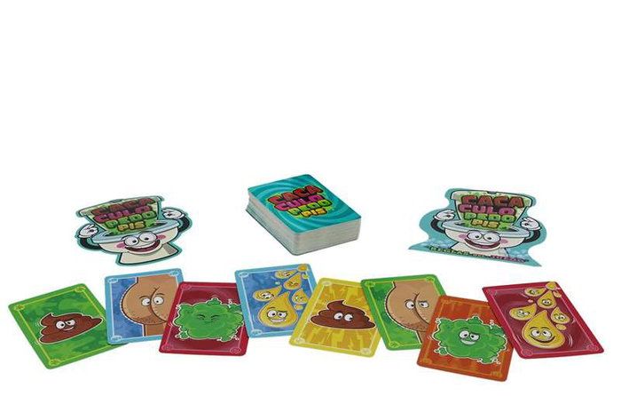 Falomir Juego de Cartas Culo Pedo Pis, Incluye 60 Cartas y Instrucciones en Español, Juego para +8 Años