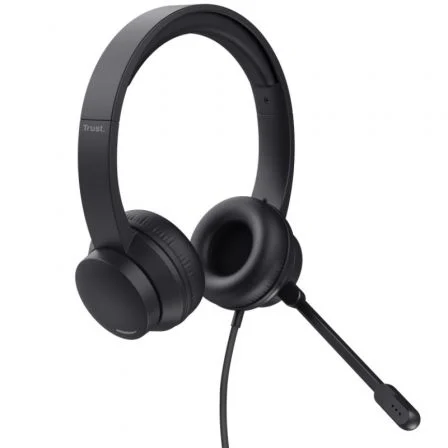 Trust Auriculares HS-150 con Micrófono Jack 3.5 mm Negros