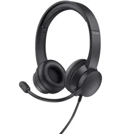 Trust Auriculares HS-150 con Micrófono Jack 3.5 mm Negros