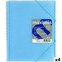 MAXIPLAS Carpeta Tarifario Grafoplas A4 Azul Soft con 40 Fundas