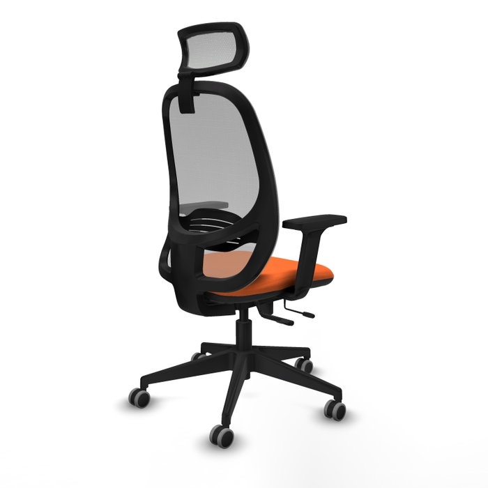 PIQUERAS Y CRESPO Silla de oficina Cilanco Naranja y Gris