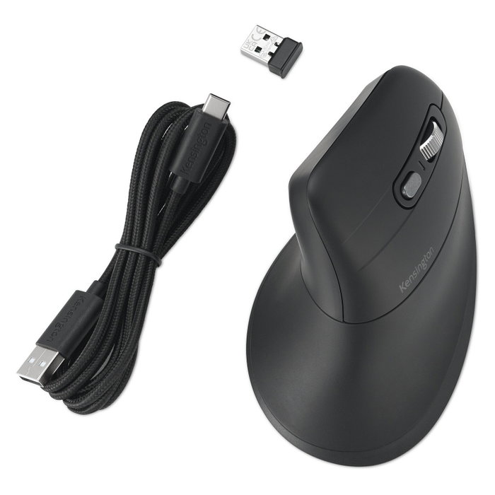 Kensington Pro Fit Ergo MY630 EQ Ratón Vertical Bluetooth y RF 2400 DPI Kensington Pro Fit Ergo MY630 EQ Ratón Vertical Bluetooth y RF 2400 DPI