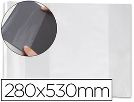 Apli Forralibro PVC con Solapa Ajustable Adhesivo 280x530 mm