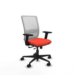 PIQUERAS Y CRESPO Silla de oficina Haches Naranja oscuro y Blanco