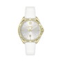 Boss Reloj para mujer 1502619 con caja dorada y correa blanca