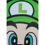 Mario Bros Cojín 3D Cara de Luigi Microfibra 40 cm MAR3700891706636