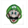 Mario Bros Cojín 3D Cara de Luigi Microfibra 40 cm MAR3700891706636