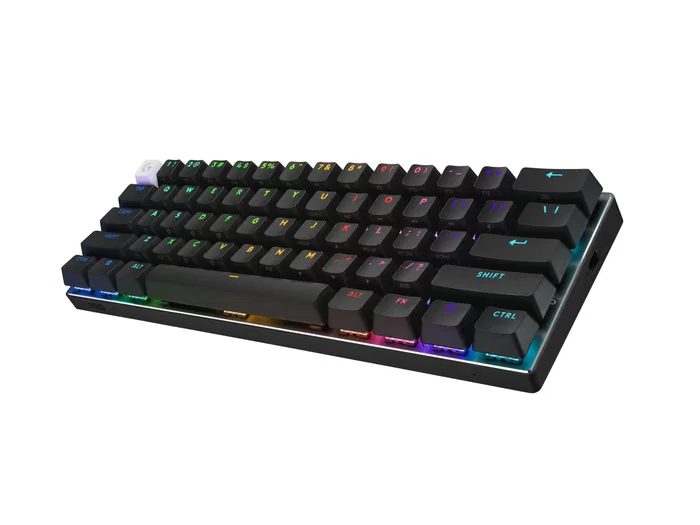 Logitech G PRO X 60 LIGHTSPEED - Teclado Gaming Mecánico Compacto 60% Inalámbrico RF/Bluetooth QWERTY Español RGB Negro - 920-011903