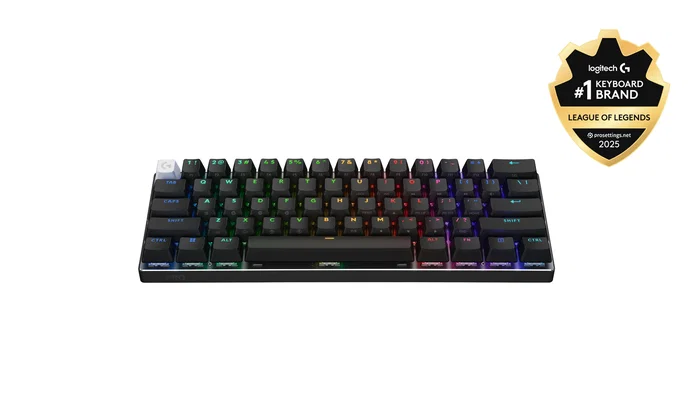 Logitech PRO X 60 Teclado Gaming Inalámbrico 60% Español Negro Logitech PRO X 60 Teclado Gaming Inalámbrico 60% Español Negro