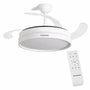Innovagoods Ventilador de Techo Blanco con Aspas Retráctiles y Luz LED ø104 cm