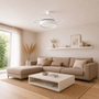 Innovagoods Ventilador de Techo Blanco con Aspas Retráctiles y Luz LED ø104 cm