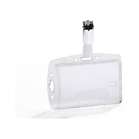 Durable 800519 Placas identificativas de acrílico transparente, 25 unidades