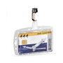 Durable 800519 Placas identificativas de acrílico transparente, 25 unidades