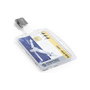 Durable 800519 Placas identificativas de acrílico transparente, 25 unidades