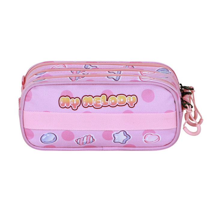 Hello Kitty My Melody Estuche Portatodo Trick FAN 2.2 Sweets Rosa 3 Compartimentos Ripstop