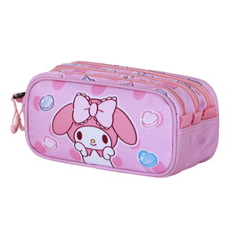 Hello Kitty My Melody Estuche Portatodo Trick FAN 2.2 Sweets Rosa 3 Compartimentos Ripstop