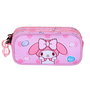 KARACTERMANIA Portatodo My Melody Hello Kitty Triple Estuche Escolar con 3 Compartimentos