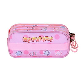 KARACTERMANIA Portatodo My Melody Hello Kitty Triple Estuche Escolar con 3 Compartimentos