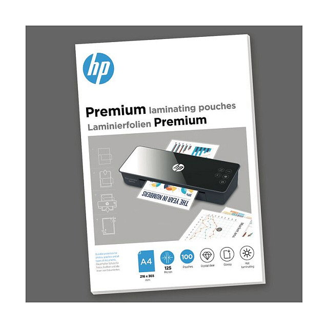 HP Láminas de plastificación Premium A4 125 micras HP Láminas de plastificación Premium A4 125 micras
