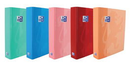 Carpeta De Anillas Oxford School Carton Forrado A4 4 An.Mixtas 25Mm Col.Sur.(5) (Set de 10)