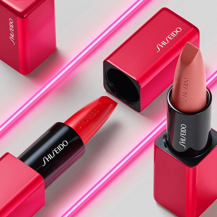 Shiseido TECHNOSATIN Gel Lipstick #404 Data Stream - Pintalabios Satinado, Color Duradero, 24h Hidratación, 3.30 g