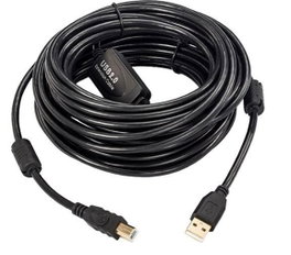 MicroConnect Cable USB 2.0 A-B Activo con repetidor integrado, 5m