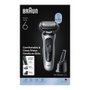 Braun Series 6 62-S7650cc Máquina de afeitar de láminas Plata/Negro