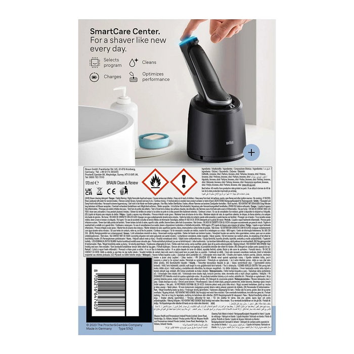 Braun Series 6 62-S7650cc Máquina de afeitar de láminas Plata/Negro
