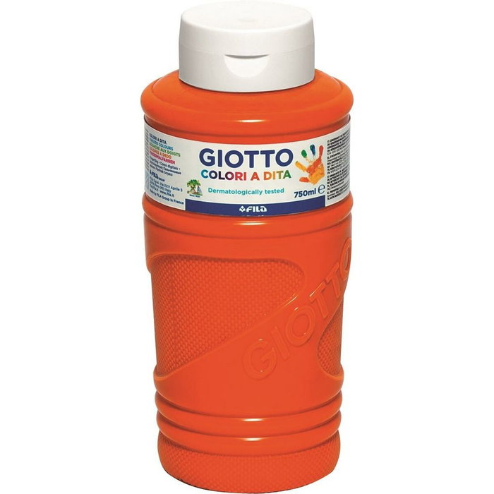 Pintura de Dedos Giotto Naranja 750 ml (6 Unidades)