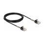 DeLOCK Cable de Red RJ45 Macho a RJ45 Macho Cat.6A con Protección contra Dobleces, 3 m, Negro
