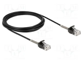 DeLOCK Cable Ethernet Cat.6A RJ45 a RJ45 3 m Negro