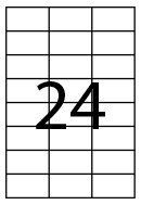 Fabrisa Etiquetas Adhesivas Multifunción 70x37mm Blanco