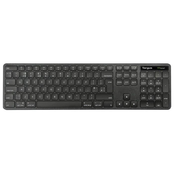 Targus Teclado Inalámbrico EcoSmart Full-Size, Nordic, 2x AAA, Negro Targus Teclado Inalámbrico EcoSmart Full-Size, Nordic, 2x AAA, Negro